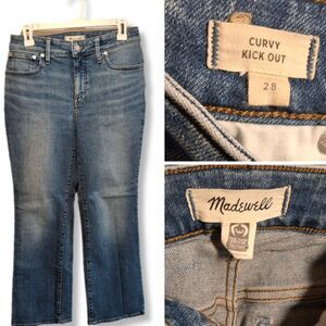 Madewell| Curvy Kickout Jeans| Size 28